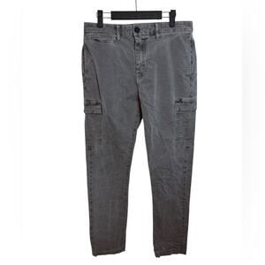 Hiroshi Kato Charcoal Nail Stretch Cargo Pants